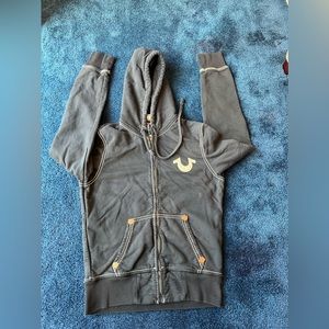 Men’s size S True Religion Sweatshirt Big T full zip